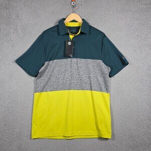 Under Armour Polo Shirt Mens Size Medium Playoff Loose Fit Green Highlighter NWT
